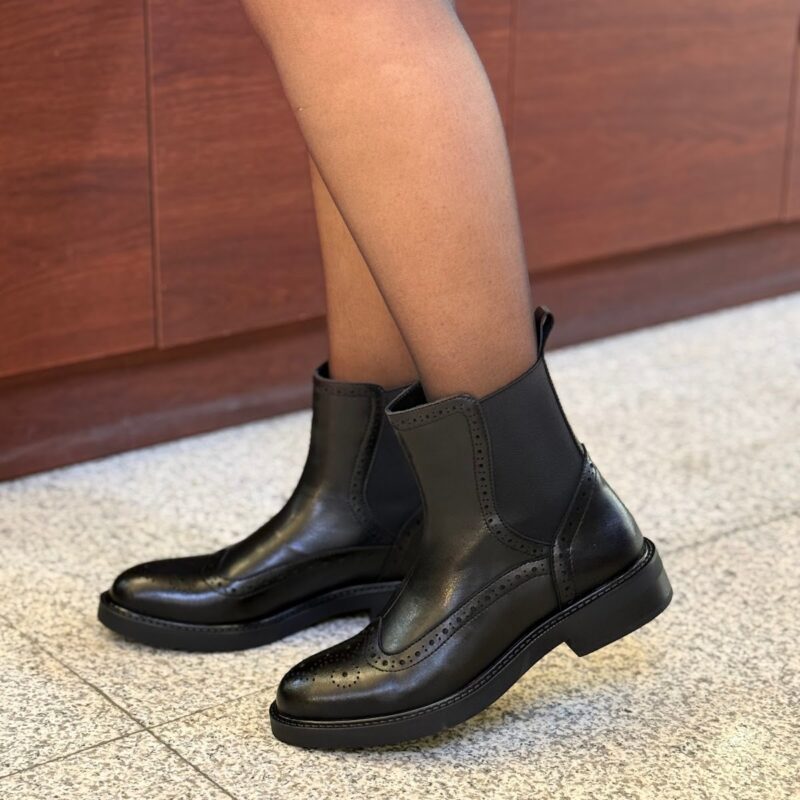 W3-оксфорд загварын арьсан эмэгтэй гутал